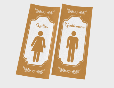 Adesivo de Porta personalizado para casamento - Gráfica G10
