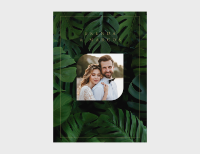 Save the Date Cartaz personalizado para casamento - Gráfica G10