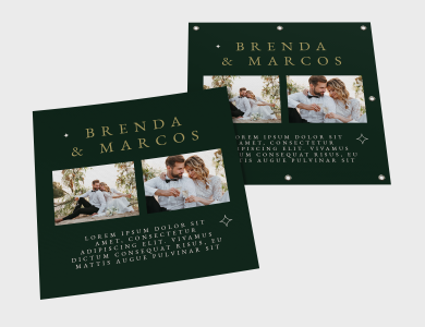 Lona Impressa personalizado para casamento - Gráfica G10