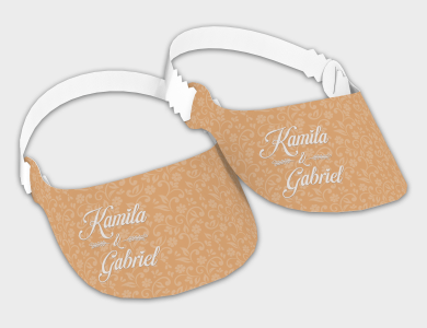 Viseira personalizado para casamento - Gráfica G10