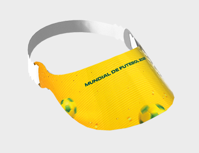 Viseira personalizado para Copa do Mundo - Gráfica G10