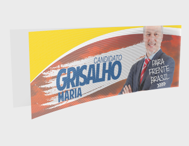 Adesivo Perfurado personalizado para campanha eleitoral - Gráfica G10