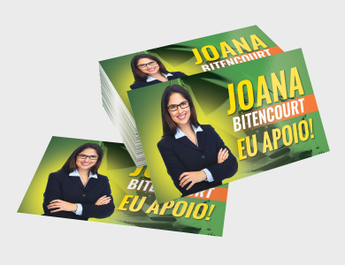 Cartão de Visita personalizado para campanha eleitoral - Gráfica G10
