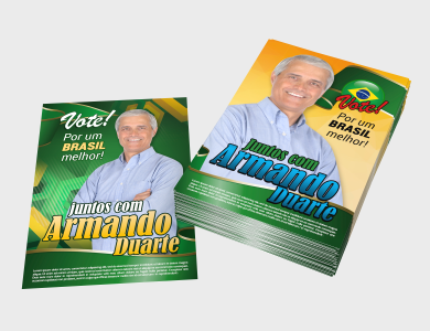 Cartaz personalizado para campanha eleitoral - Gráfica G10