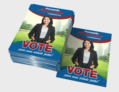 Panfletos personalizado para campanha eleitoral - Gráfica G10