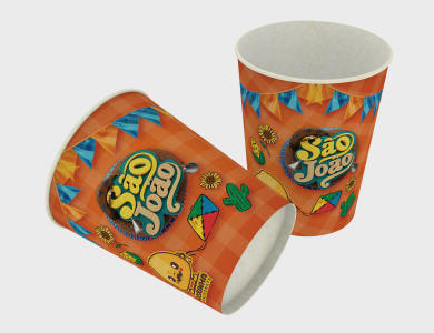 Copo de Papel personalizado para festa junina - Gráfica G10