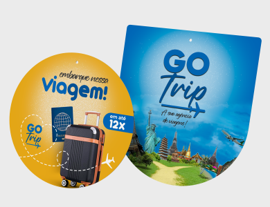 Móbile personalizado para agência de viagem - Gráfica G10