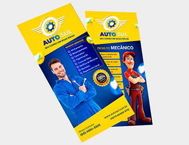 Flyer personalizado para o setor automotivo - Gráfica G10