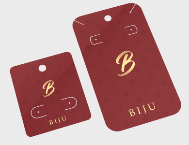 Cartela de Bijuteria personalizado para lojas e varejo - Gráfica G10